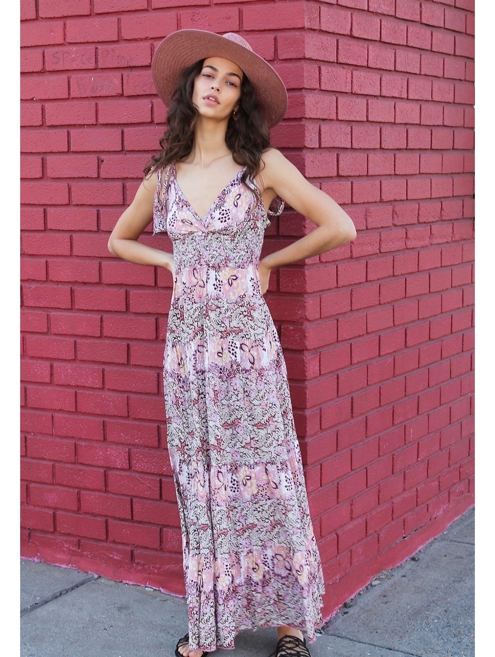 NWT Free People Let's Smock About It Maxi Slip Dress size S